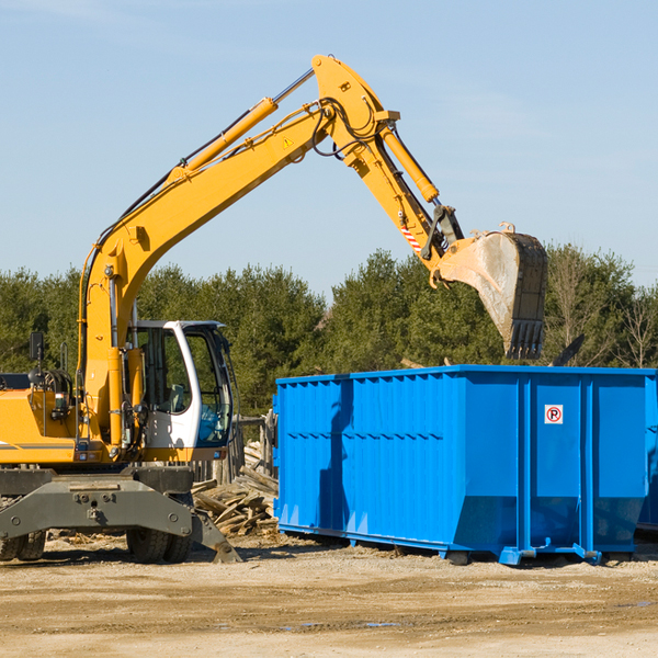 can i choose the location where the residential dumpster will be placed in Bloomfield